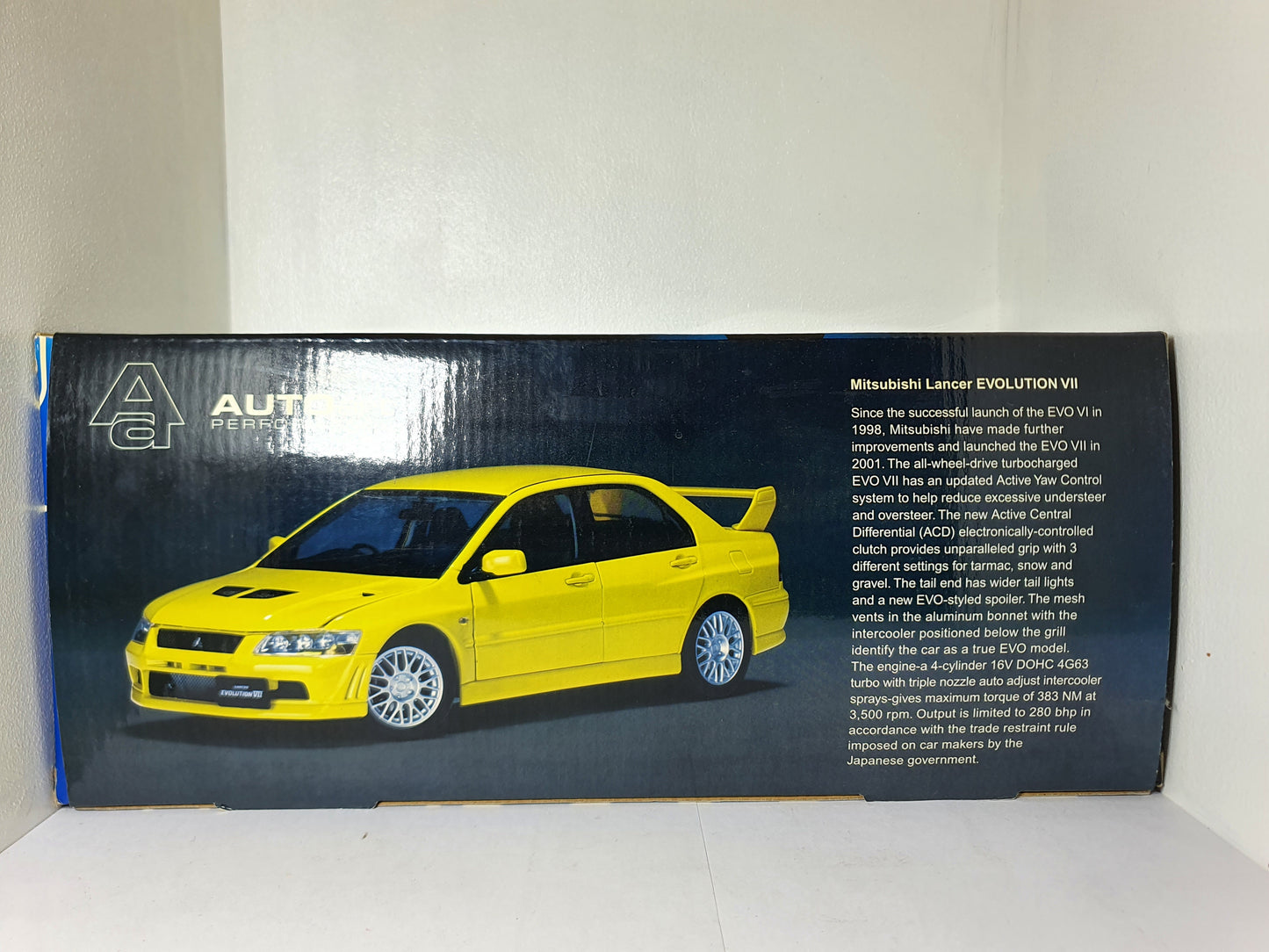1:18 Mitsubishi Lancer Evolution VII ~ AutoArt ~ Black