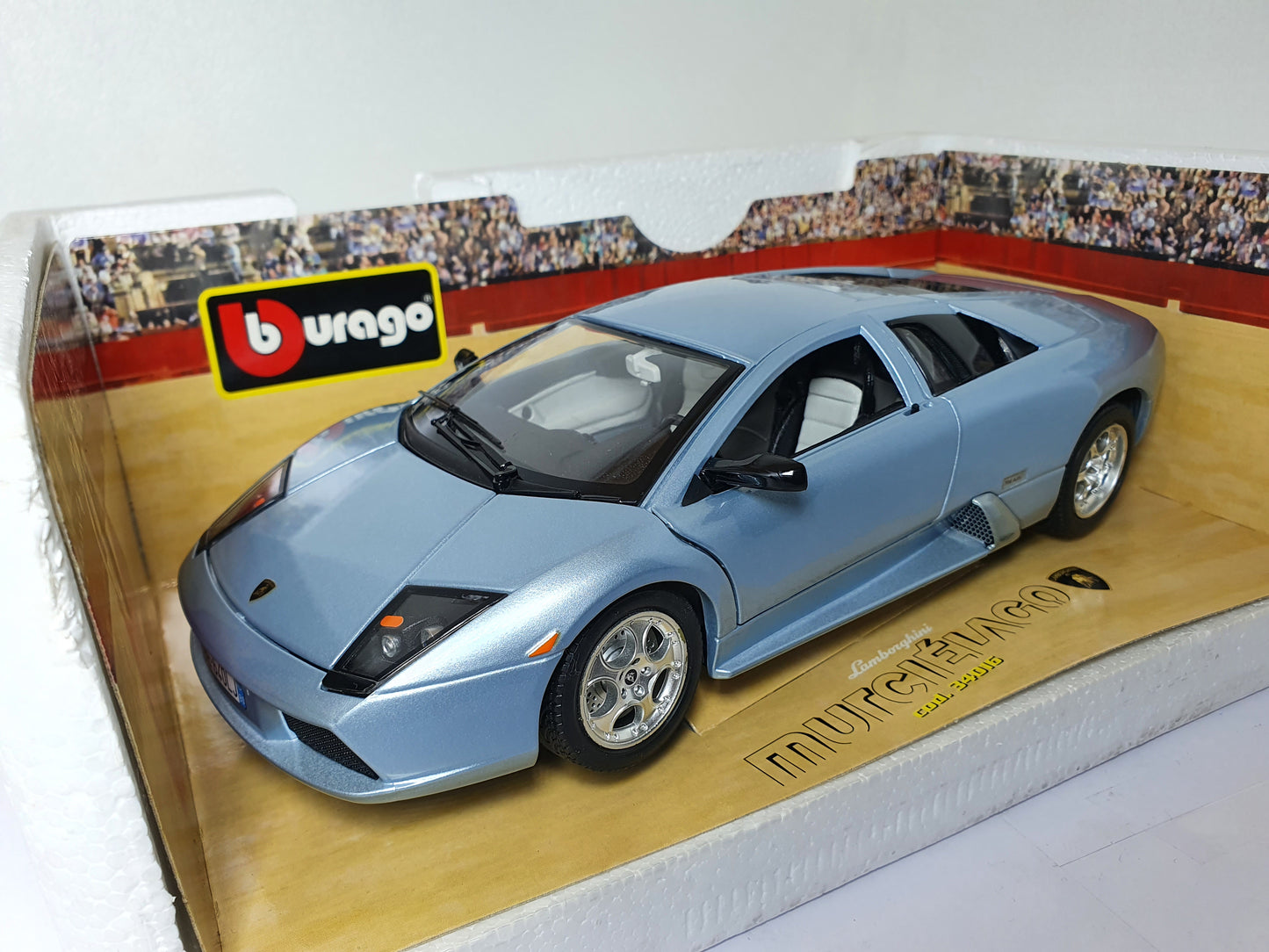 1:18 Lamborghini Murcielago 3316 ~ Bburago ~ Silver Blue