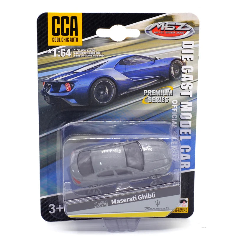 CCA Toy Model Car 1/64 Famous Car Simulation Diecast Vehicle World Collection Series Gift for 1:64 Hotwheels Boy Kid's Toys