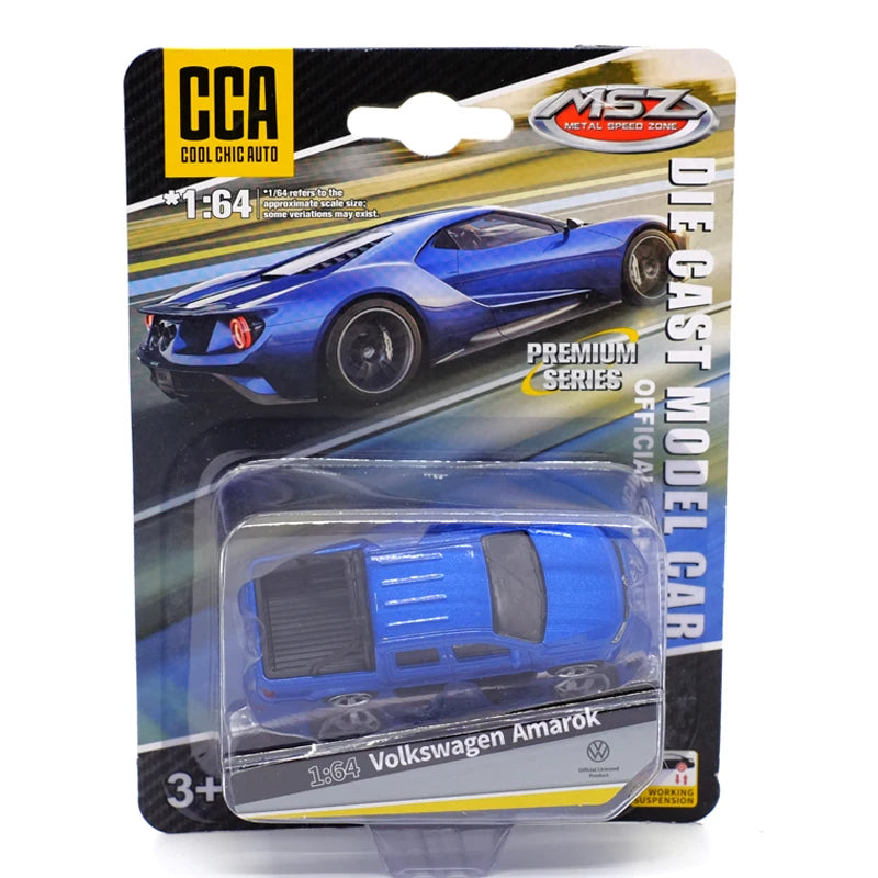 CCA Toy Model Car 1/64 Famous Car Simulation Diecast Vehicle World Collection Series Gift for 1:64 Hotwheels Boy Kid's Toys
