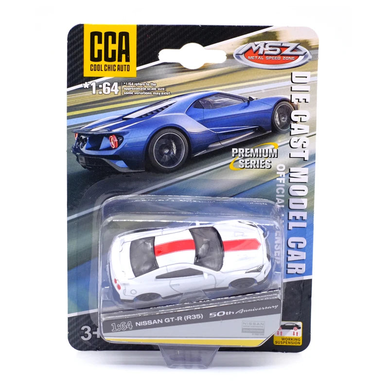 CCA Toy Model Car 1/64 Famous Car Simulation Diecast Vehicle World Collection Series Gift for 1:64 Hotwheels Boy Kid's Toys