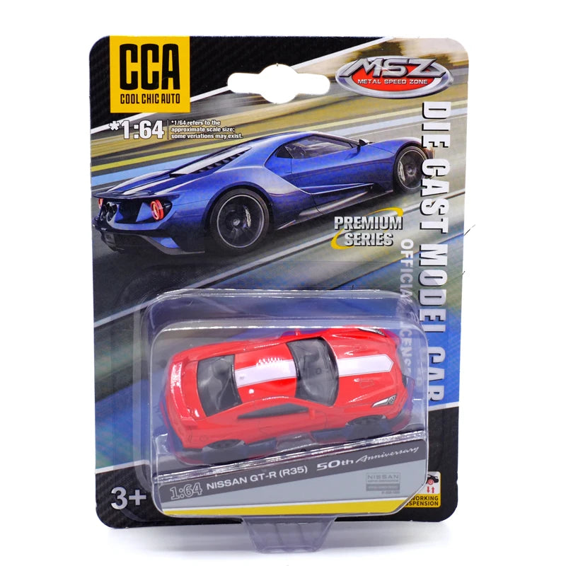 CCA Toy Model Car 1/64 Famous Car Simulation Diecast Vehicle World Collection Series Gift for 1:64 Hotwheels Boy Kid's Toys