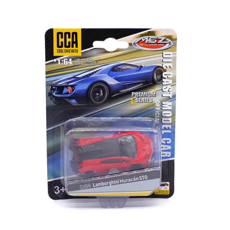 CCA Toy Model Car 1/64 Famous Car Simulation Diecast Vehicle World Collection Series Gift for 1:64 Hotwheels Boy Kid's Toys