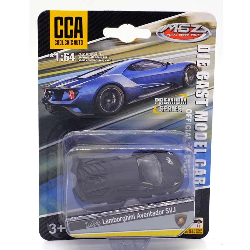 CCA Toy Model Car 1/64 Famous Car Simulation Diecast Vehicle World Collection Series Gift for 1:64 Hotwheels Boy Kid's Toys