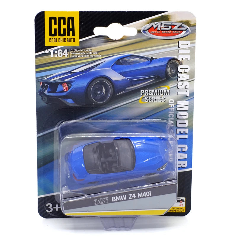 CCA Toy Model Car 1/64 Famous Car Simulation Diecast Vehicle World Collection Series Gift for 1:64 Hotwheels Boy Kid's Toys