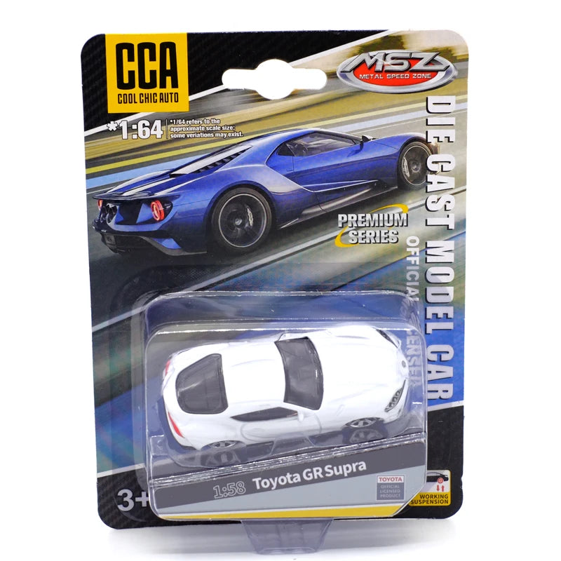 CCA Toy Model Car 1/64 Famous Car Simulation Diecast Vehicle World Collection Series Gift for 1:64 Hotwheels Boy Kid's Toys