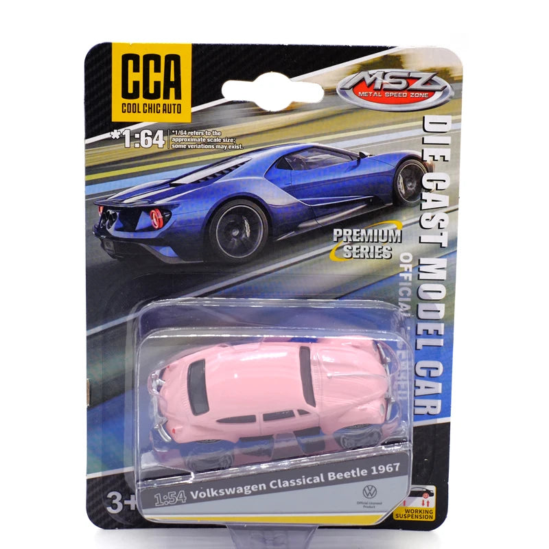 CCA Toy Model Car 1/64 Famous Car Simulation Diecast Vehicle World Collection Series Gift for 1:64 Hotwheels Boy Kid's Toys