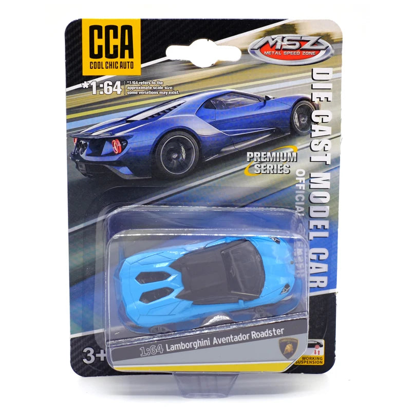 CCA Toy Model Car 1/64 Famous Car Simulation Diecast Vehicle World Collection Series Gift for 1:64 Hotwheels Boy Kid's Toys