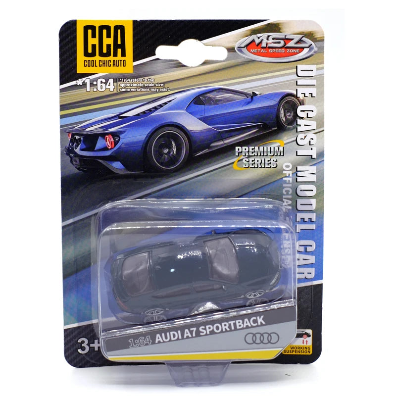 CCA Toy Model Car 1/64 Famous Car Simulation Diecast Vehicle World Collection Series Gift for 1:64 Hotwheels Boy Kid's Toys