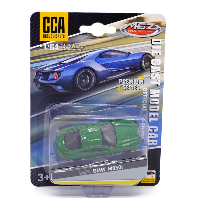 CCA Toy Model Car 1/64 Famous Car Simulation Diecast Vehicle World Collection Series Gift for 1:64 Hotwheels Boy Kid's Toys
