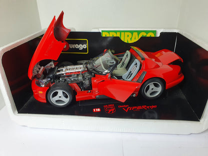 1:18 1992 Dodge Viper RT/10 ~ Red ~ Bburago