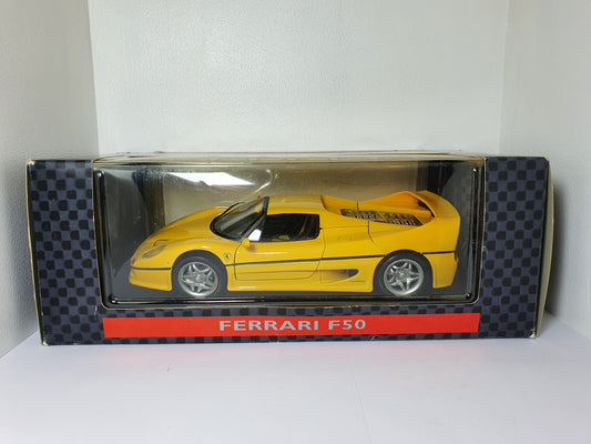 1:18 Ferrari F50 1995 ~ Yellow ~ Maisto (Shell Collezione)