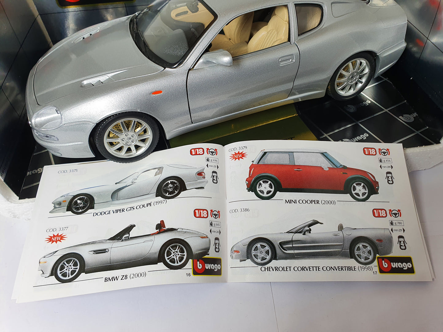 1:18 Maserati 3200 GT ~ Silver ~ Bburago