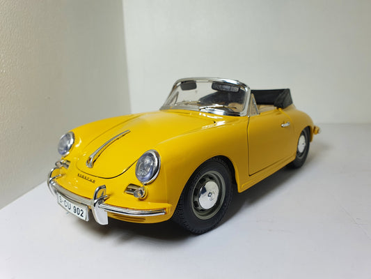 1:18 Porsche 356 Cabriolet ~ Bburago ~ Yellow