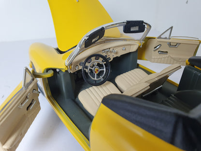 1:18 Porsche 356 Cabriolet ~ Bburago ~ Yellow