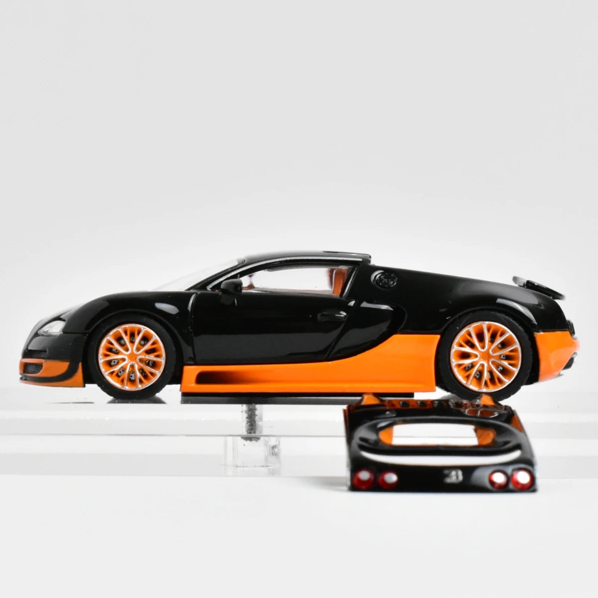 1:64 Black Bugatti Veyron Super Sport