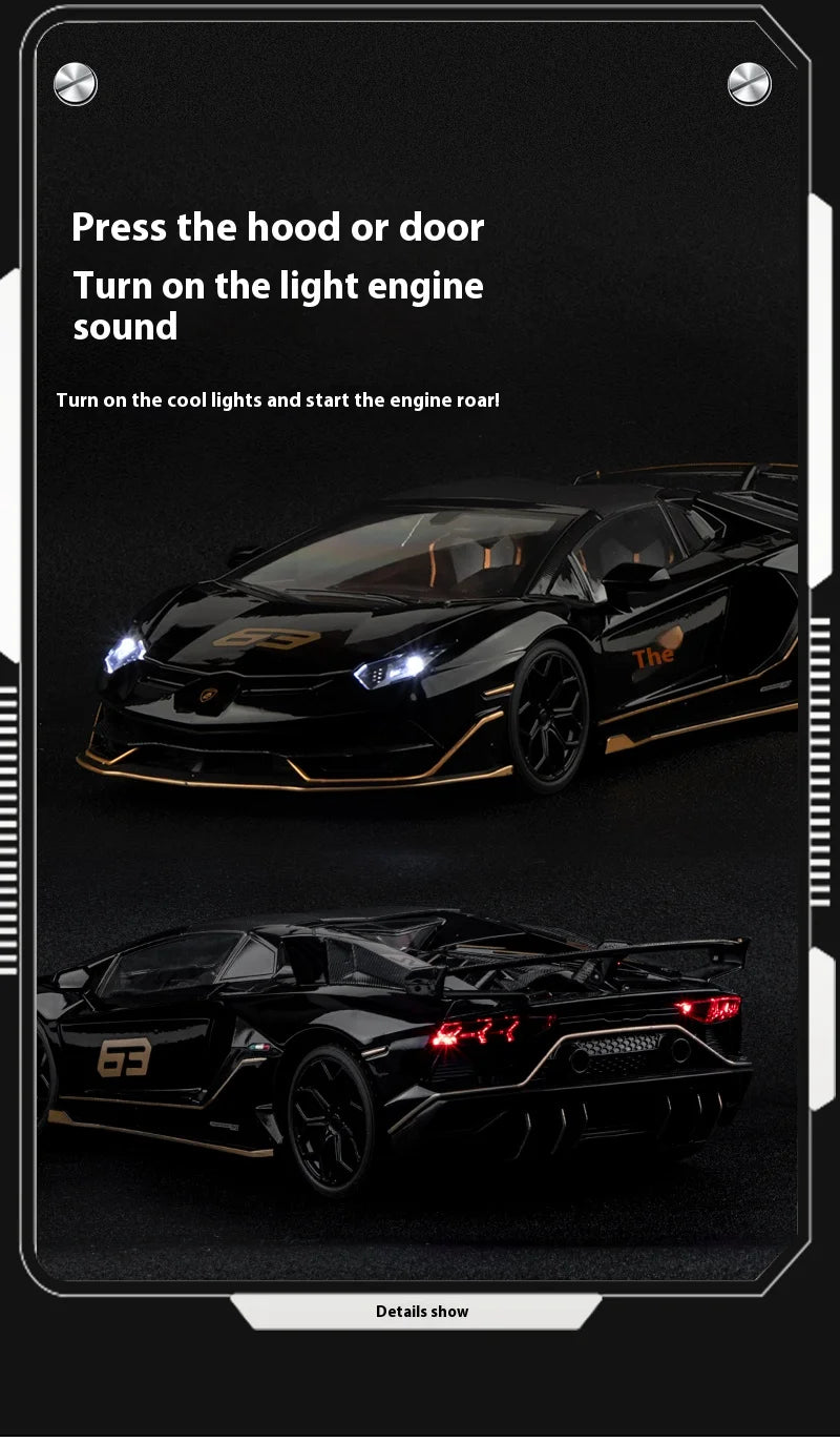 1:18 Lamborghini Aventador SVJ63 Black