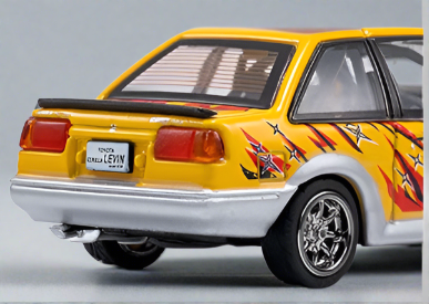 1:64 Toyota Corolla AE86 Levin ~ Yellow