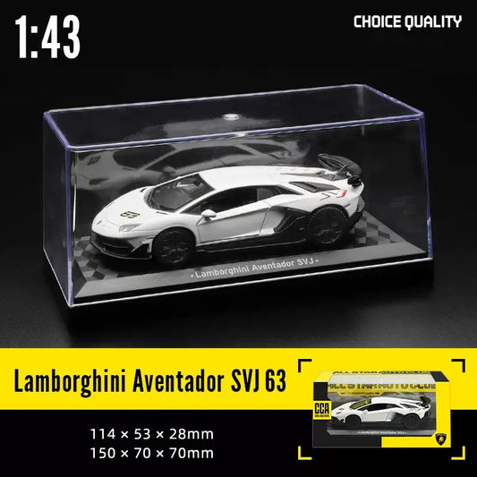 1:43 CCA Lamborghini Aventador SVJ 63 With Acrylic Display Case