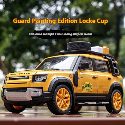 1:18 Yellow Land Rover Defender