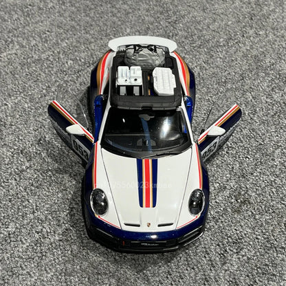 1:24 Porsche 911 Dakar 992 ~ Bburago ~ Blue/White