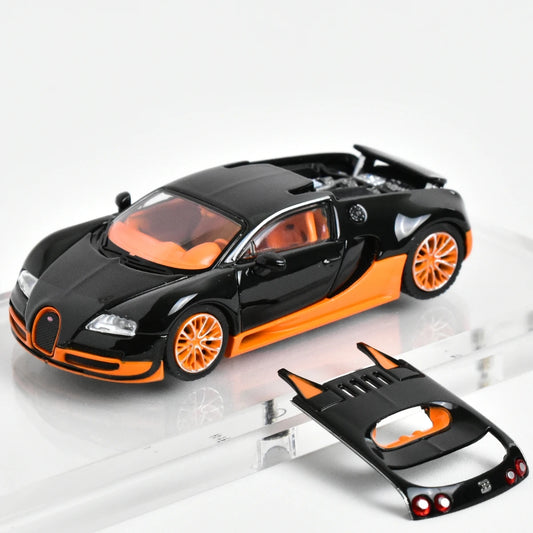 1:64 Black Bugatti Veyron Super Sport