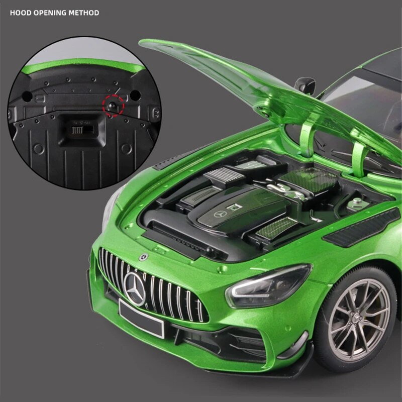 1:18 Mercedes-Benz AMG GT-R Pro Style Diecast ~ Metallic Green