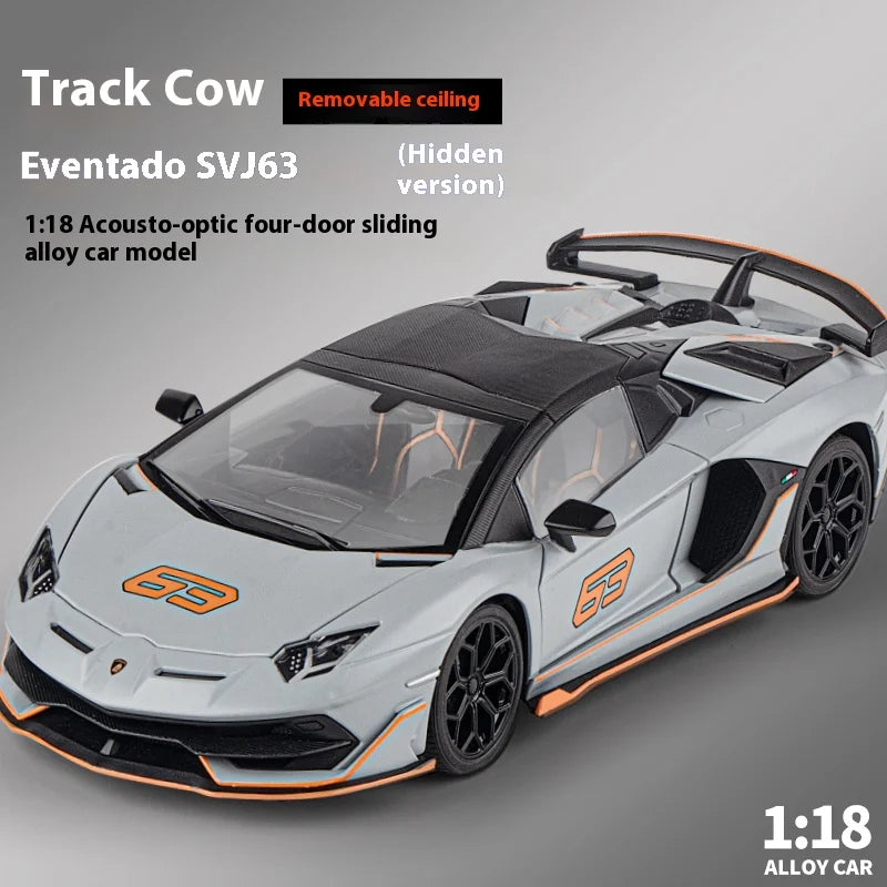 1:18 Lamborghini Aventador SVJ63 Gray