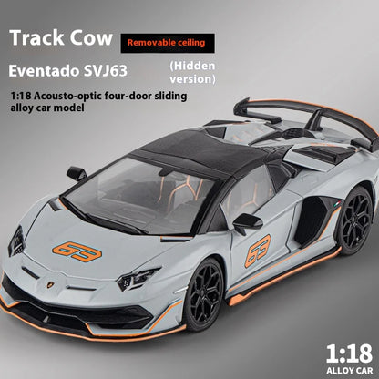 1:18 Lamborghini Aventador SVJ63 Gray