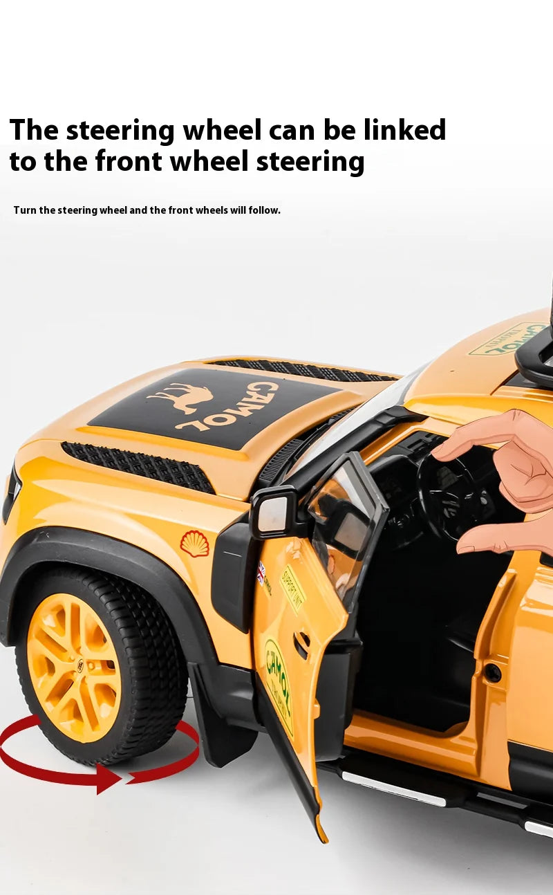 1:18 Yellow Land Rover Defender