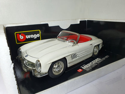 1:18 Mercedes-Benz 300SL Roadster ~ Bburago ~ White