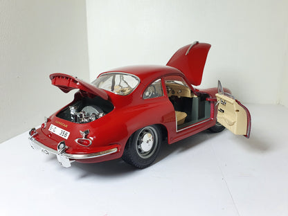 1:18 Porsche 356B Coupe ~ Bburago ~ Dark Red