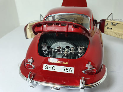 1:18 Porsche 356B Coupe ~ Bburago ~ Dark Red