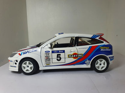 1:18 Ford Focus RS WRC MK1 #5 ~ Bburago ~ Martini Livery