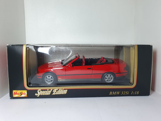 1:18 BMW 325i Cabriolet E36 ~ Maisto ~ Red