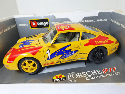 1:18 Porsche 911 993 Cup ~ Bburago ~ Yellow