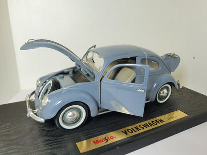 1:18 Volkswagen Beetle Export Saloon ~ Maisto ~ Grey