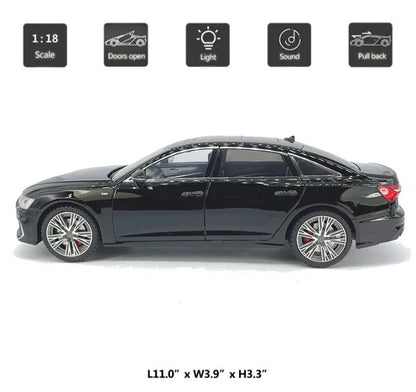 1:18 Audi A6L S-Line C8 Style Diecast ~ Black