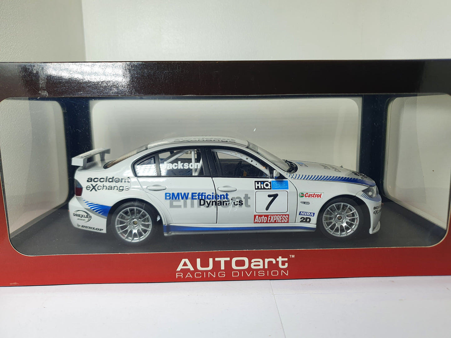 1:18 BMW 320si ~ AUTOart ~ BTCC 2008 #7 Jackson