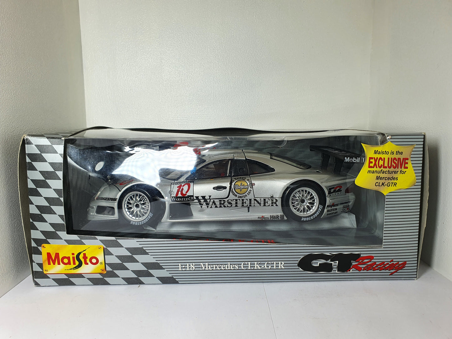 1:18 Mercedes CLK GTR #10 ~ Maisto ~ Silver