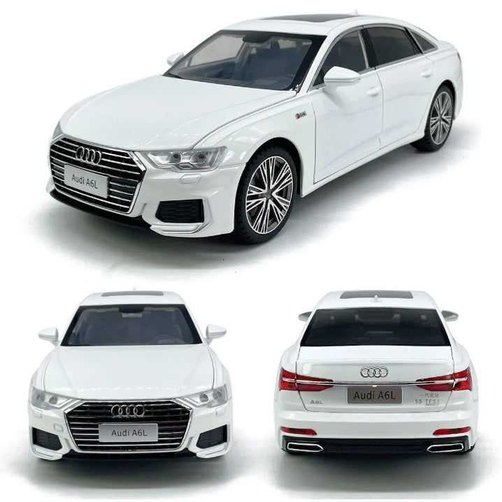 1:18 Audi A6L S-Line C8 Style Diecast ~ White