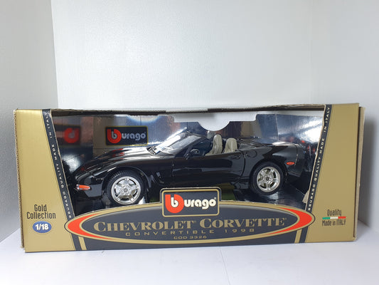 1:18 Chevrolet Corvette C5 Convertible ~ Bburago ~ Black