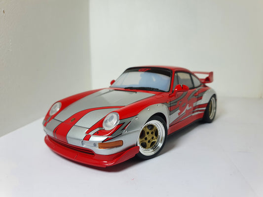 1:18 Porsche 911 GT2 Clubsport 993 ~ UT Models ~ Silver/Red