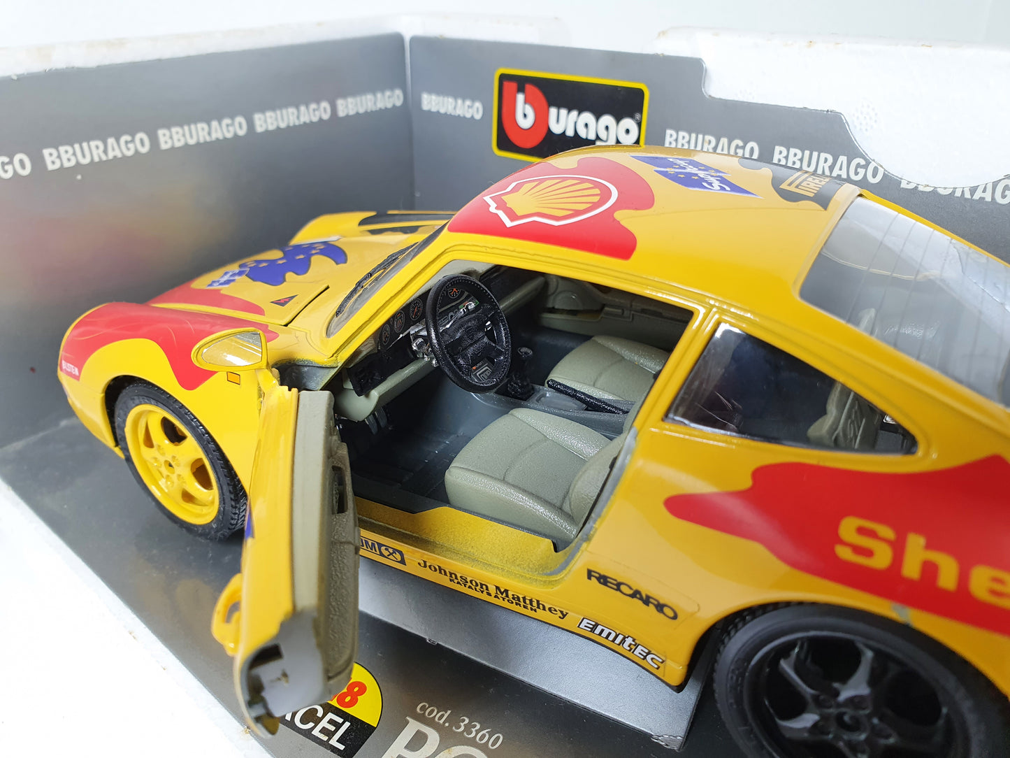 1:18 Porsche 911 993 Cup ~ Bburago ~ Yellow