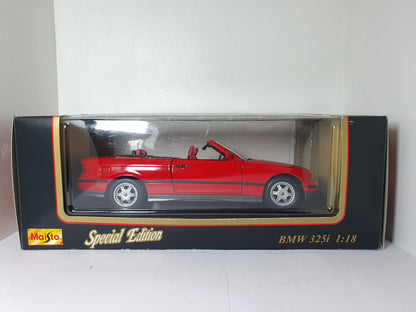 1:18 BMW 325i Cabriolet E36 ~ Maisto ~ Red