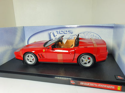 1:18 Ferrari 550 Barchetta Pininfarina ~ Hot Wheels ~ Red